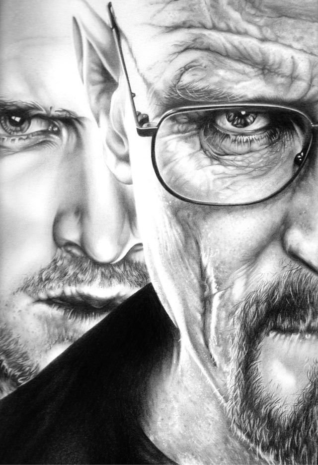 Aaron Paul and Bryan Cranston